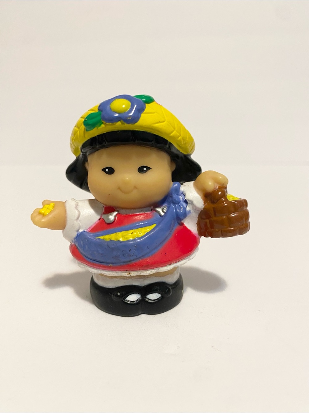 Little People Sonya Lee Farmer w Bird Seed Fisher Price Vintage Toy 4/$20 🛑